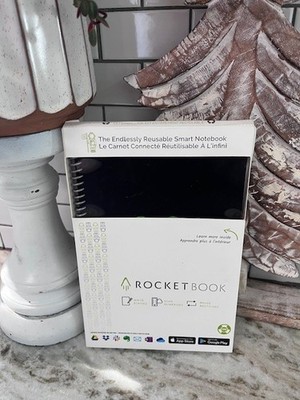 NEW Rocketbook Core Black Executive Dot Grid Smart Notebook 6 x 8.8 36 Pages