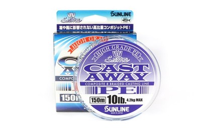 Sunline P.E Line Cast Away 150m P.E 0.8 10lb (4814)