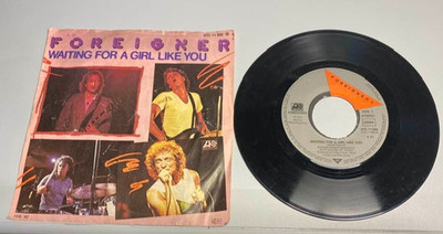 FOREIGNER - ''WAITING FOR A GIRL LIKE YOU +1'' - RARE US HARD ROCK  7''  1982