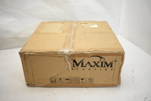 Maxim Lighting Pendant Light 18055BKGL E26 Ceiling Chain Industrial Fixture - Picture 6 of 7