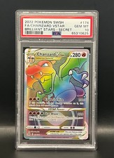 Charizard VSTAR 174/172 Rainbow Secret Rare-2022 Pokémon Brilliant Stars  PSA 10 on eBay