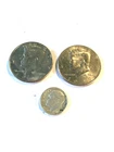 2000 D & 1994 P Kennedy Half Dollar== Plus 1964 silver dime=lot of 3==Nice