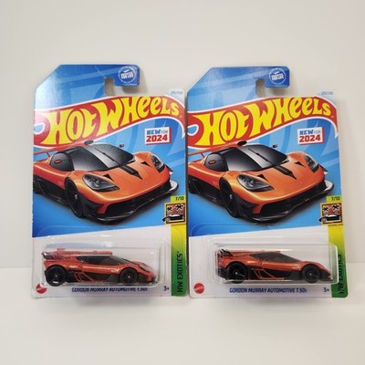 LOT OF 2 Hot Wheels 2024 Gordon Murray Automotive T.50s 235/250 HW Exotics 7/10