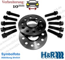 Spurplatten schwarz 10mm/Achse ABE u.a.: Audi A3 Cabriolet 8P7 Bj. 2008-2013