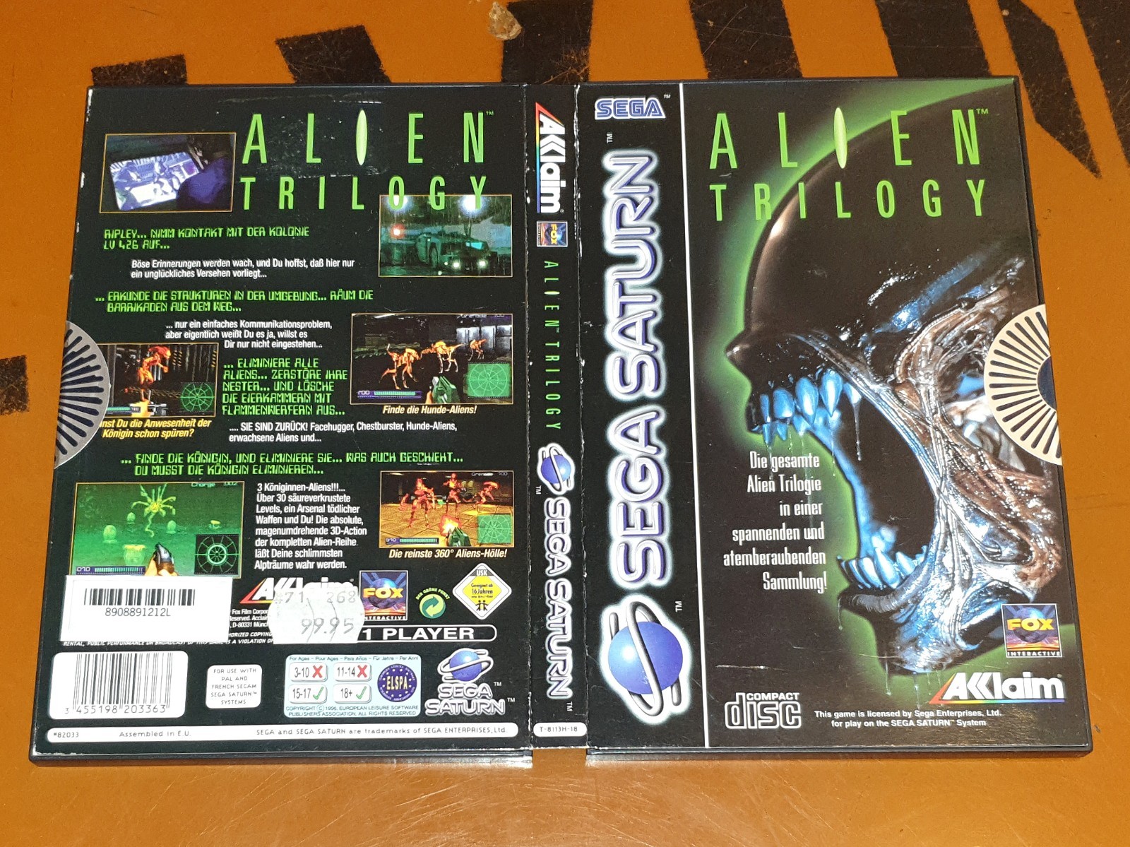 Alien Trilogy - SEGA SATURN Jeu - BON ÉTAT