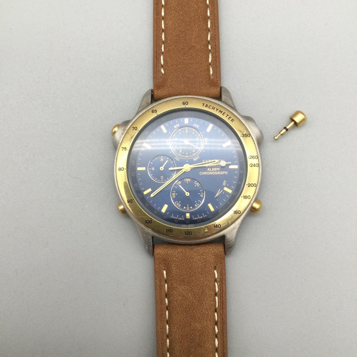DEUXIEME CLASSE - MAINE vintage ベージュ Vintage Citizen Mens Chronograph Watch 38mm Two Tone 6850-G80272