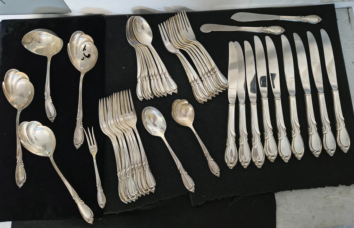 International Silver Rhapsody Antique US Sterling Silver Flatware