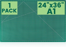 Large Cutting Mat 24"X36", 1 Pack Double-Sided 5-Ply Self Healing Sewing Cutting