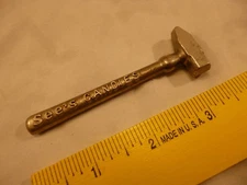 VINTAGE MINIATURE SEE'S CANDIES CANDY TOFFEE HAMMER ADVERTISING SOUVENIER