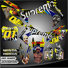 Honda Crf 450r - 250r 2009 - 2012 Graphics Kit Decals Stickershonda Pegatinas