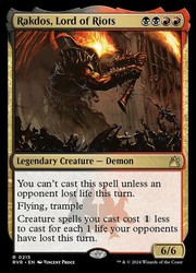 Rakdos, Lord of Riots Foil #215 Ravnica Remastered MTG