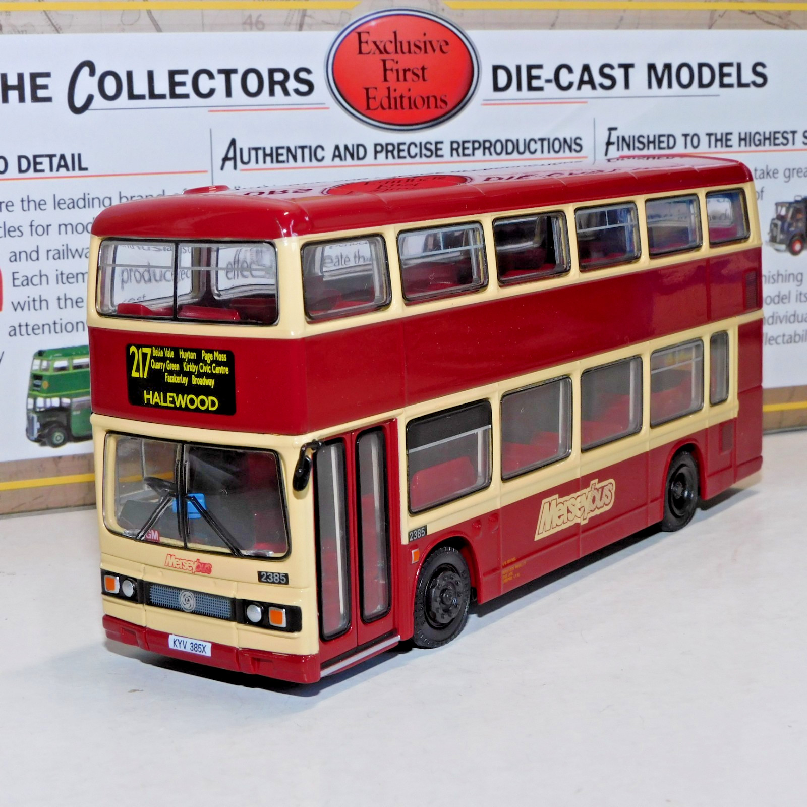 EFE LEYLAND TITAN BUS MERSEYBUS ROUTE 217 HALEWOOD 1/76 29203