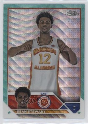 2023 Chrome McDonald's All American Aqua Wave Refractor /199 Sean Stewart 0n64
