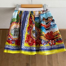 Dolce & Gabbana Floral Print Skirt - Girls Size 6 - Vibrant Colors - Excellent