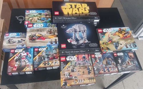 Legos Star Wars and Mandalorian Sets Lot of 11 Brand New Unopened
