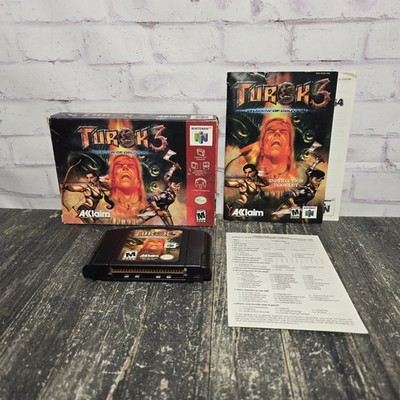 Turok 3: Shadow Of Oblivion (N64) Near Complete Missing Poster Cleaned & Tested