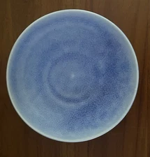 Jars France Tourron Blue Chardon Bread Saucer Snack Plate 5 5/8" Never Used