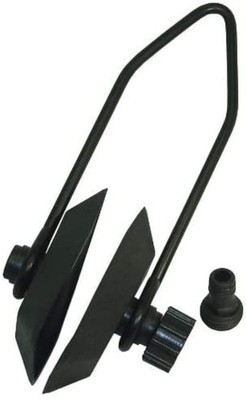 ISURE MARINE Universal Rectangular Outboard Motor Water 4.85'' * 3'', Black