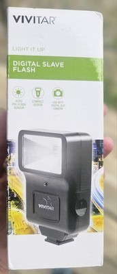 Vivitar Digital Slave Flash Auto Pre-Flash Sensor Ultra-Light Hot Shoe for DSLR