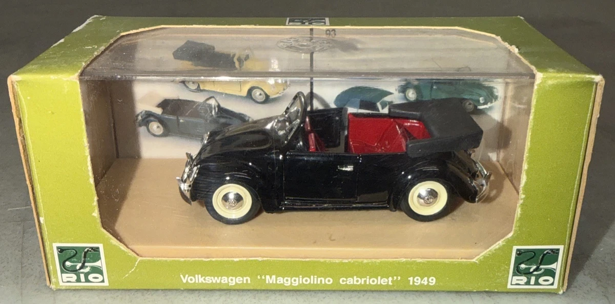 Volkswagen VW Karmann noir / rouge - 1949 1/43 sur la boutique Toys