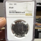 1961-P Franklin Silver Half Dollar 50C NGC PROOF 69 PR 69 PF 69