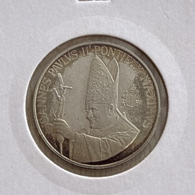 #ad #ad POPE JOHN PAUL II AND OUR LADY REGINA POLONIAE CATHOLIC MEDAL Coin Nice Patina $19.99