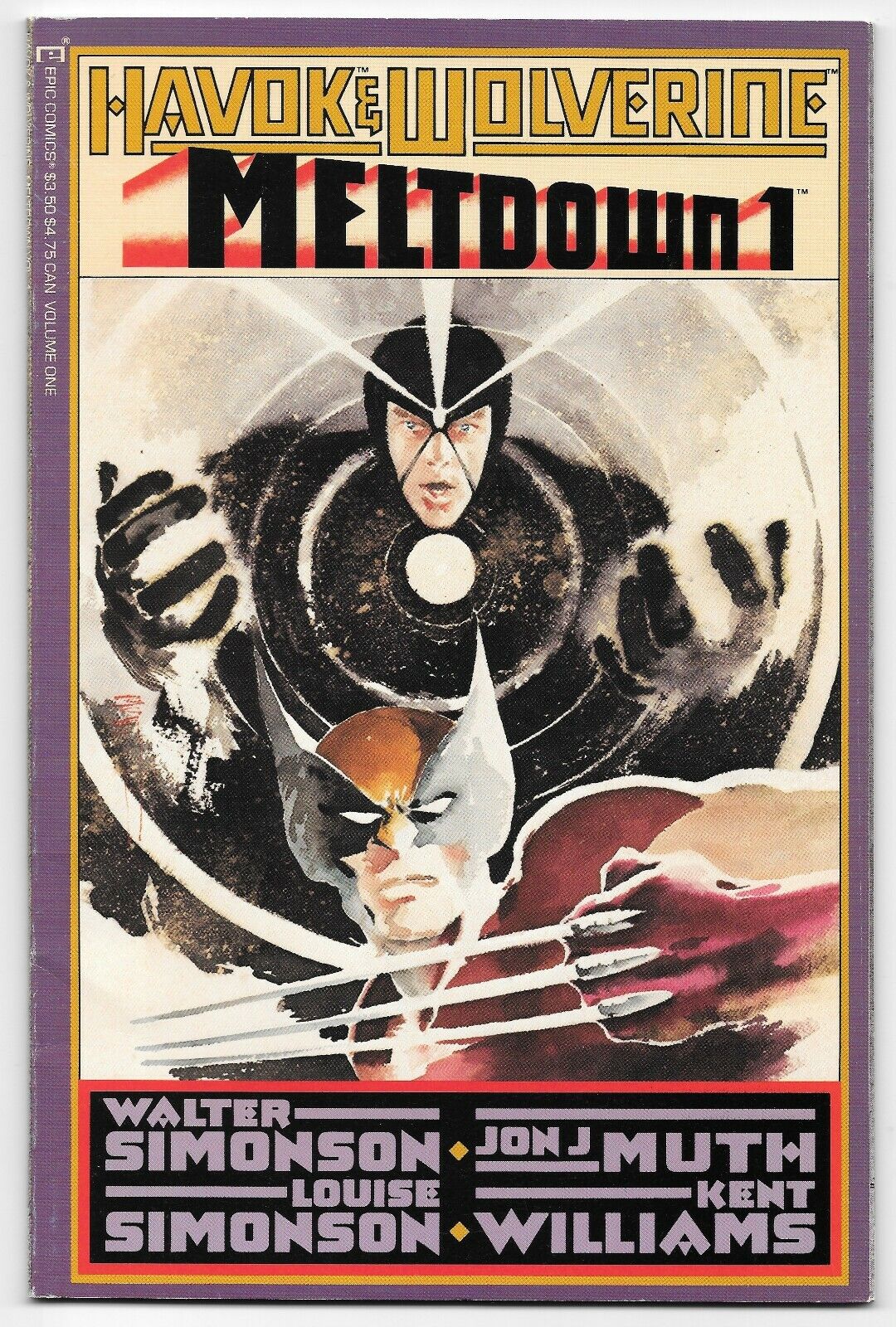 Havok & Wolverine: Meltdown #1 (03/1989) Marvel Epic Comics Walt Simonson