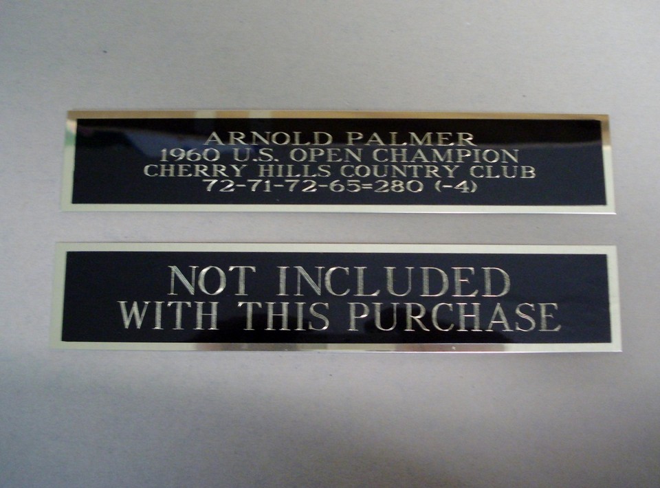 Jack Nicklaus 5 Time PGA Nameplate For A Framed Golf Flag Display Case