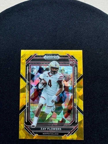 2023 panini prizm draft picks RC Gold Ice Zay Flowers Ravens #143
