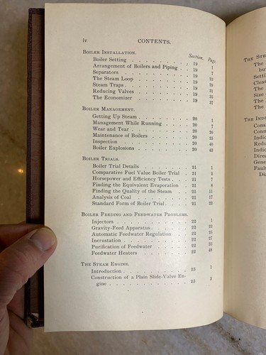Antique 1902 Victorian Leather Embossed Gilded Book Steam Engines Boilers Design - Picture 15 of 24
