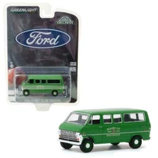 GREENLIGHT 1/64 1970 FORD CLUB WAGON GREEN "BOARD OF EDUCATION"  30170-5C1