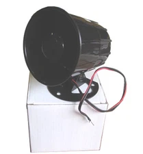 Mobilistics Mini 3.5" Single Tone Car Alarm Siren w/adjustable mounting bracket