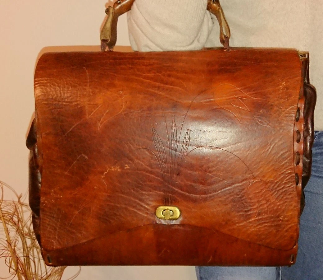 Cartella cuoio best sale vintage