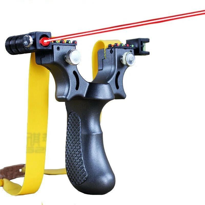 Hunting Laser Slingshot Catapult FREE 200 Ammo 2 Spare Band UK