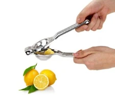 Lemon and Lime stainless steel Squeezer with Silicone Handle hand press