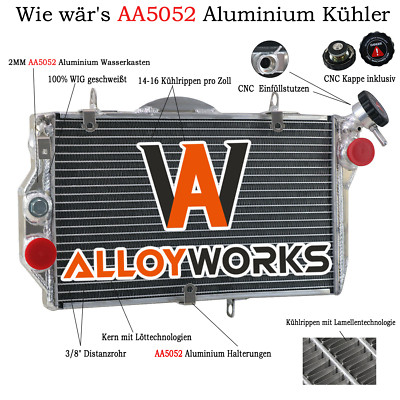 Kühler Aluminium Für Honda 97-08 CBR1100XX Super Blackbird Fuel Injected 2005