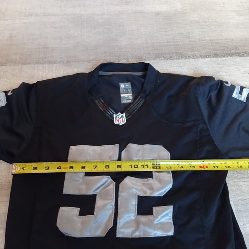 Maglia Uomo Oakland Raider NFL Nike Mack Taglia XXL Nera - Foto 7 di 8
