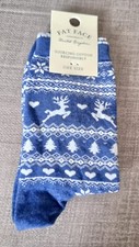 FAT FACE WOMENS REINDEER FAIRISLE SOCKS UK 4-7 - GREAT CHRISTMAS GIFT