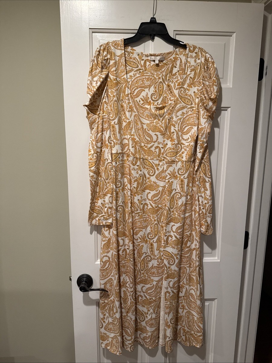 WAYF Multicolor Long Round Neck Dress Women's Size XL