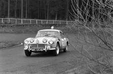 Simo Lampinenen & Jyrki Ahava Triumph Spitfire GT6 Tulip Rally 1965 Old Photo