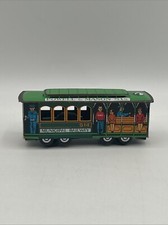 Vintage Tin Toy Train Trolley Car Powell  Mason Municipal Railway 514 Japan