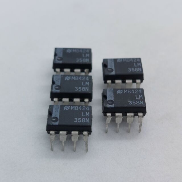 LM358N OP AMP 8PIN DIP NEW 5 PIECES