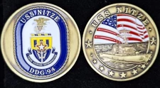 DDG-94 USS NITZE - Navy Challenge Coin