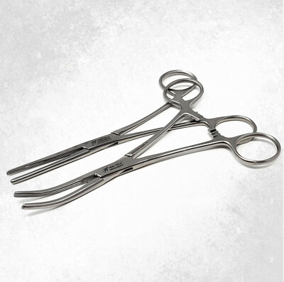 2 O.R GRADE ROCHESTER CARMALT ARTERY FORCEPS 6.25'' CURVED + STRAIGHT