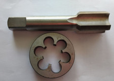 1pc HSS Machine 1 1/4-12 UNF Plug Tap and 1pc 1 1/4-12 UNF Die Threading Tool