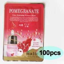 100pcs MALIE POMEGRANATE Face Mask Packs Sheet Firming Elasticity EXPRESS SHIP