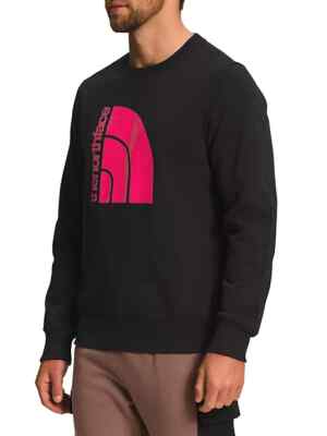 The North Face Coordinates Crewneck Sweatshirt Black Red Size Small NEW