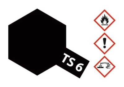 Tamiya Acryl Sprühfarbe TS-6 Schwarz matt 100ml - 85006