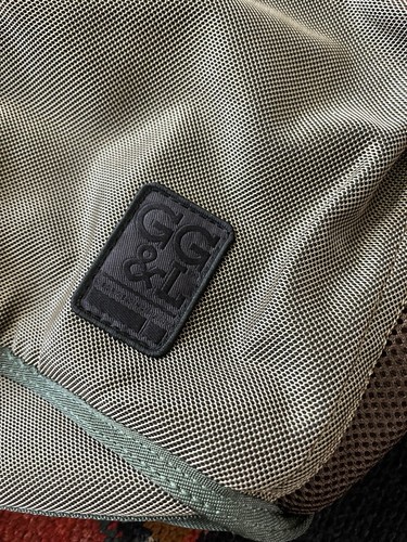 George Gina & Lucy GG&L Tech Panel Camo Mesh "Awesometric" Military Y2K Tote Bag - Picture 5 of 17