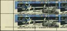 1435a, Amazing Black Color Shift Error Plate Block WoW - Stuart Katz